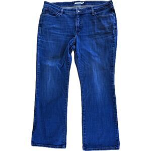 Levi's 415 Bootcut Jeans Womens 20W Blue Dark Wash Mid Rise 37x30‎